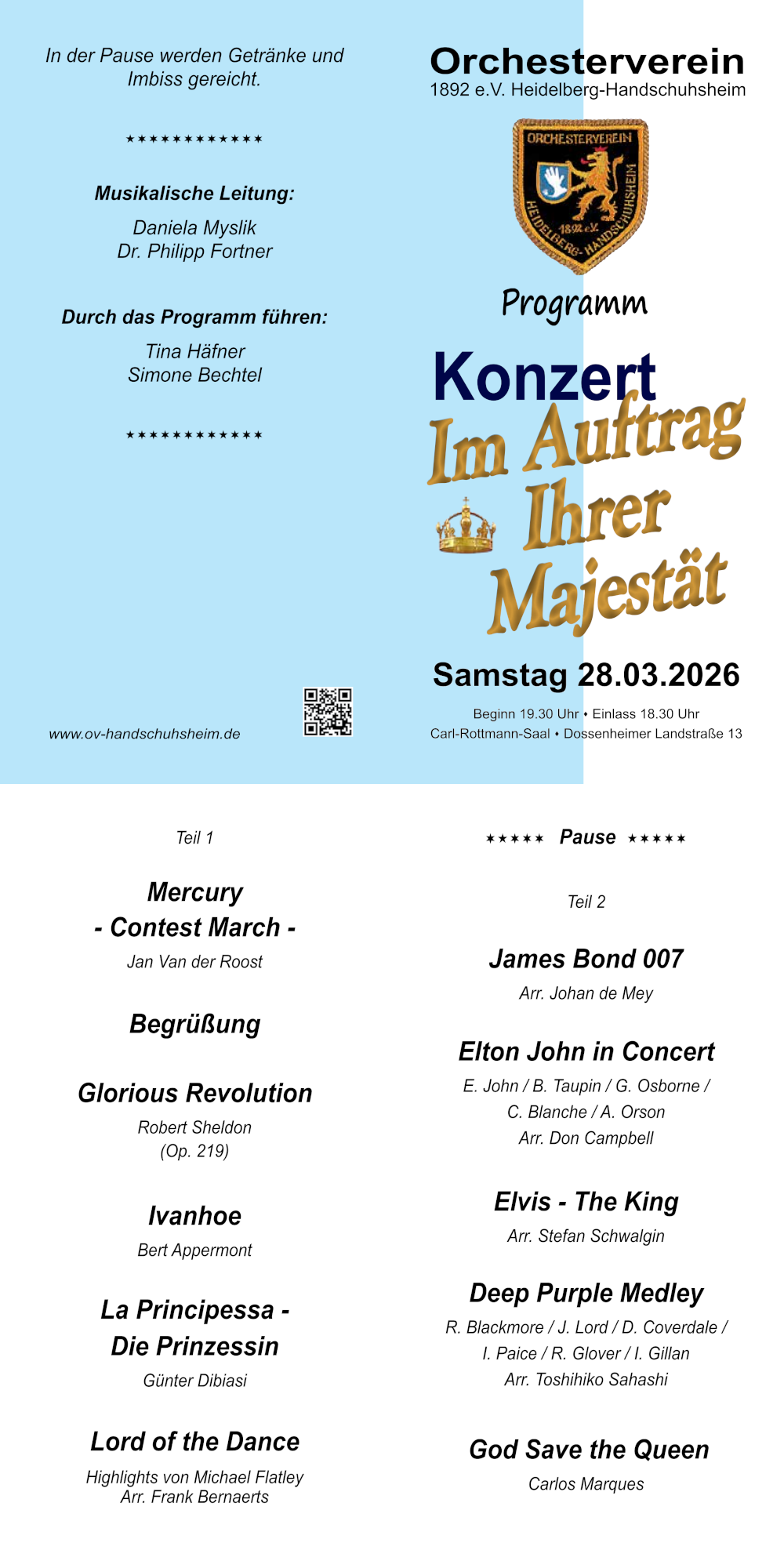 Konzertprogramm 2026